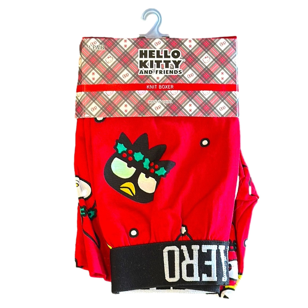 Mens Hello Kitty & Friends Holiday Knit Boxer Shorts - Size Medium  - NWT